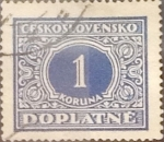 Stamps Czechoslovakia -  Intercambio 0,20  usd  1 k. 1954