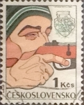 Stamps Czechoslovakia -  Intercambio 0,20  usd  1 k. 1977