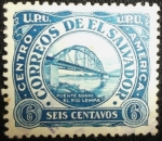 Stamps El Salvador -  Puente sobre el río Lempa