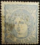 Stamps : Europe : Spain :  Alegoría, Efigie de Hispania