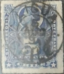 Sellos del Mundo : America : Chile : Intercambio 0,50  usd  5 cents. 1883