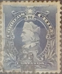 Stamps Chile -  Intercambio 0,29  usd  5 cents. 1901