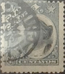Stamps Chile -  Intercambio 0,20  usd  10 cents. 1905