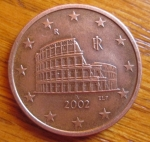 monedas del Mundo : Europa : Italia :  MONEDA EURO- UNION EUROPEA - REVERSO