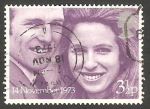Stamps United Kingdom -  700 - Boda de la Pincesa Ana y el Capitan Mark Phillips