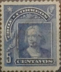Stamps Chile -  Intercambio 0,20  usd  5 cents. 1905