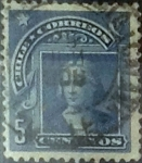 Stamps Chile -  Intercambio 0,20  usd  5 cents. 1905