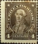 Sellos de America - Chile -  Intercambio 0,20  usd  4 cents. 1912