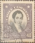 Stamps : America : Chile :  Intercambio 0,40  usd  40 cents. 1921