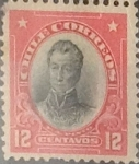 Stamps : America : Chile :  Intercambio 0,20  usd  12 cents. 1911