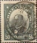 Stamps : America : Chile :  Intercambio 0,30  usd  50 cents. 1911