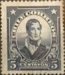 Stamps Chile -  Intercambio 0,35  usd  5 cents. 1915
