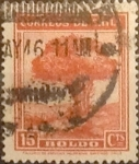 Stamps Chile -  Intercambio 0,20  usd  15 cents. 1940