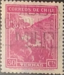 Stamps : America : Chile :  Intercambio 0,20  usd  30 cents. 1938