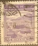 Stamps : America : Chile :  Intercambio 0,20  usd  50 cents. 1938