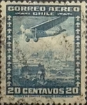 Stamps Chile -  Intercambio 0,20  usd  20 cents. 1936