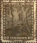 Sellos de America - Chile -  Intercambio 0,20  usd  80 cents. 1935