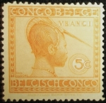 Stamps Belgium -  Mujer Ubangí
