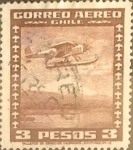 Stamps Chile -  Intercambio 0,20  usd  3 pesos 1935