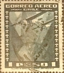 Stamps : America : Chile :  Intercambio 0,20  usd  1 pesos 1934