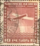 Sellos de America - Chile -  Intercambio 0,20  usd  10 pesos 1934