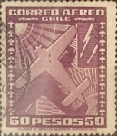 Sellos de America - Chile -  Intercambio 0,60  usd  50 pesos 1934