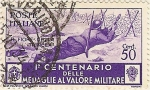 Stamps : Europe : Italy :  1º CENTENARIO DELLE MEDAGLIE AL VALORE MILITARE