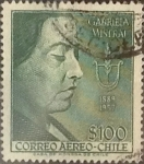 Stamps Chile -  Intercambio nfb 0,20  usd 100 pesos 1958