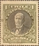 Stamps : America : Chile :  Intercambio 0,20  usd 1 pesos 1915