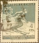 Stamps Chile -  Intercambio 0,20  usd 4 cents. 1965
