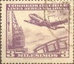 Stamps : America : Chile :  Intercambio 0,20  usd 3 miles. 1960 