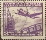 Sellos de America - Chile -  Intercambio 0,20  usd 3 miles. 1960 