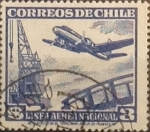 Stamps Chile -  Intercambio 0,20  usd 3 peso 1950