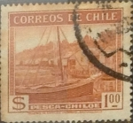 Sellos del Mundo : America : Chile : Intercambio 0,20  usd 1 peso 1938