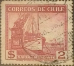 Stamps Chile -  Intercambio 0,20  usd 2 pesos 1938