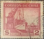 Stamps Chile -  Intercambio 0,20  usd 2 pesos 1938
