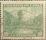 Stamps Chile -  Intercambio 0,20  usd 10 cents. 1962