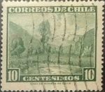 Stamps : America : Chile :  Intercambio 0,20  usd 10 cents. 1962
