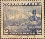 Stamps : America : Chile :  Intercambio 0,20 usd 2 cents. 1961