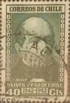 Stamps Chile -  Intercambio 0,20 usd 40 cents. 1942