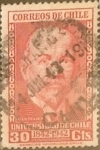 Stamps Chile -  Intercambio 0,20 usd 30 cents. 1942