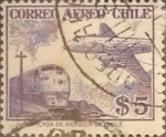 Stamps Chile -  Intercambio 0,20 usd 5 pesos 1956