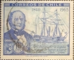 Stamps Chile -  Intercambio 0,20 usd 10 cents. 1966