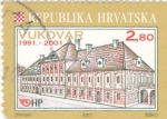 Sellos de Europa - Croacia -  panorámica de Vukovar