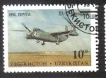 Stamps Asia - Uzbekistan -  Aeronaves de de Tashkent Aircraft Factory