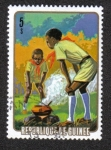 Sellos del Mundo : Africa : Guinea : Scouting