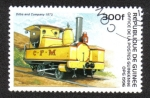 Stamps Guinea -  Old Locomotives