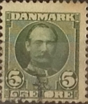 Stamps Denmark -  Intercambio 0,30 usd 5 ore 1907