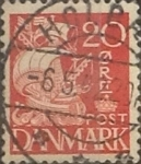 Stamps : Europe : Denmark :  Intercambio 0,25 usd 20 ore 1940