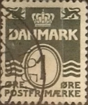 Stamps : Europe : Denmark :  Intercambio 0,25 usd 1 ore 1933